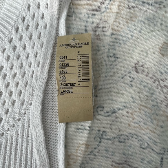 American Eagle Outfitters White Ribbed Cropped Tank Top - Picture 8 of 10